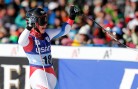 Switzerland's Lara Gut reacts after winning her third race of the season (GEPA/Wolfgang Grebien)