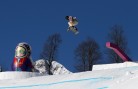 Shaun White during slopestyle training in Sochi (GEPA/Daniel Goetzhaber)
