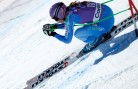 Tina Maze runs her Stoeckli skis in Cortina, Italy. GEPA/Harald Steiner