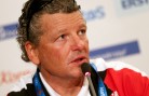 Mathias Berthold at an Olympic press conference in Sochi. GEPA/Christian Walgram