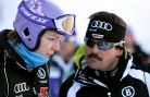 Thomas Stauffer with Maria Hoefl-Riesch. GEPA/Andreas Reichart