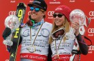 Ted Ligety and Mikaela Shiffrin at the 2014 World Cup Finals. GEPA/Wolfgang Grebien