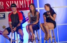 Olympic gold medalists Ted Ligety, Kaitlyn Farrington and Maddie Bowman at the 2014 Partner Summit. USSA