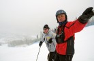 Aldo Radamus gives then USSA President and CEO Bill Marolt a tour of Golden Peak. USSA/Tom Kelly