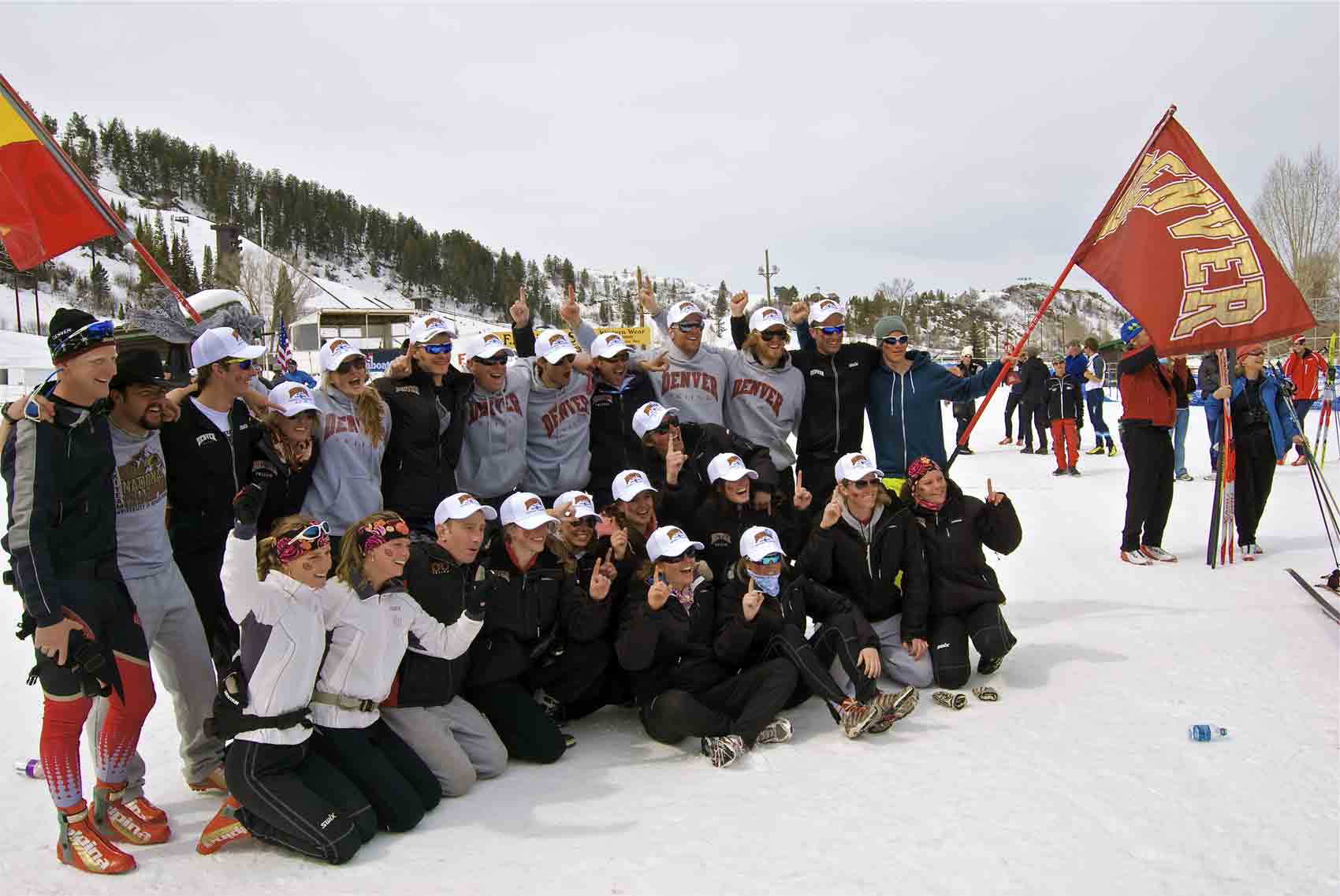DU Skiers Celebrate 21st NCAA title at Steamboat Springs in March