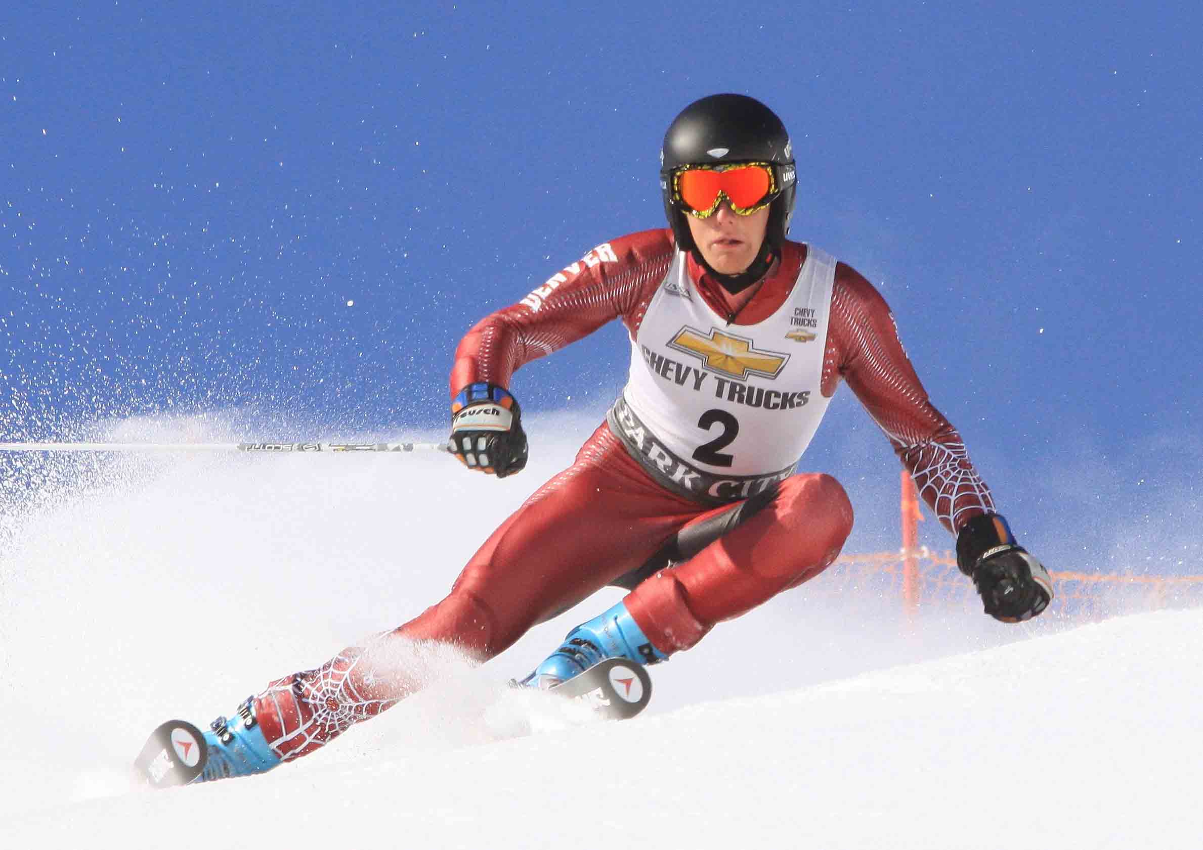 Pictured racing in 2009, DU’s Seppi Stiegler won the 2011 Winter World University Games slalom in Turkey. Credit: DU