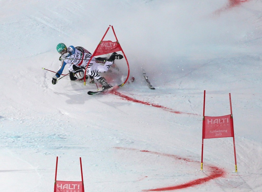 At the Nations Team Event in Schladming last winter, Filip Zubcic collides with Felix Neureuther. GEPA Photo