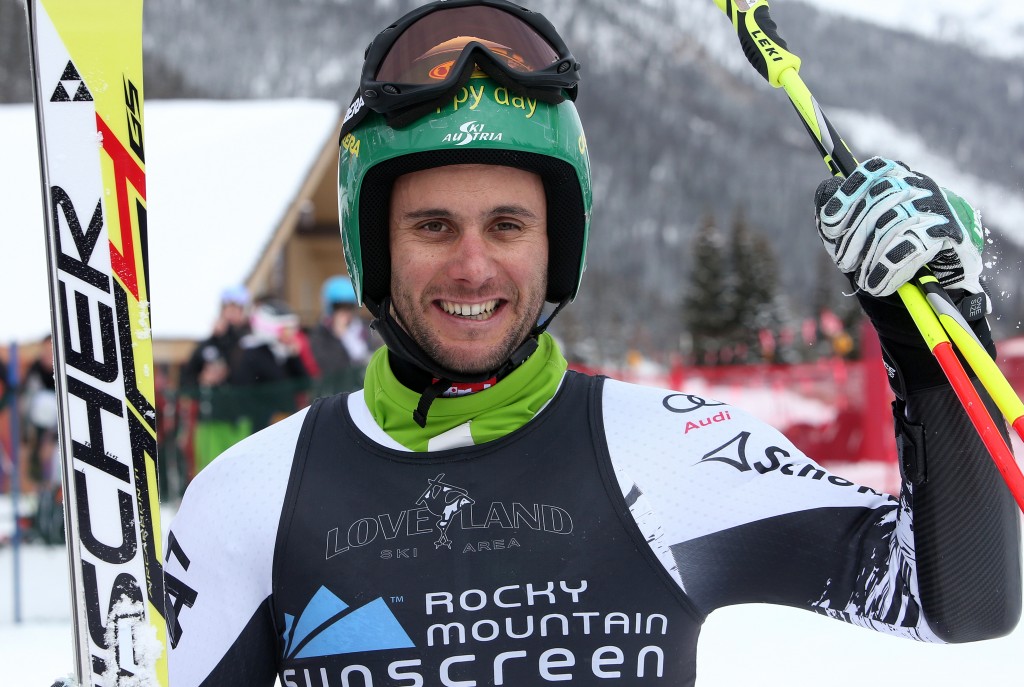 Philipp Schoerghofer at the finish in Loveland (GEPA/ Andreas Pranter)