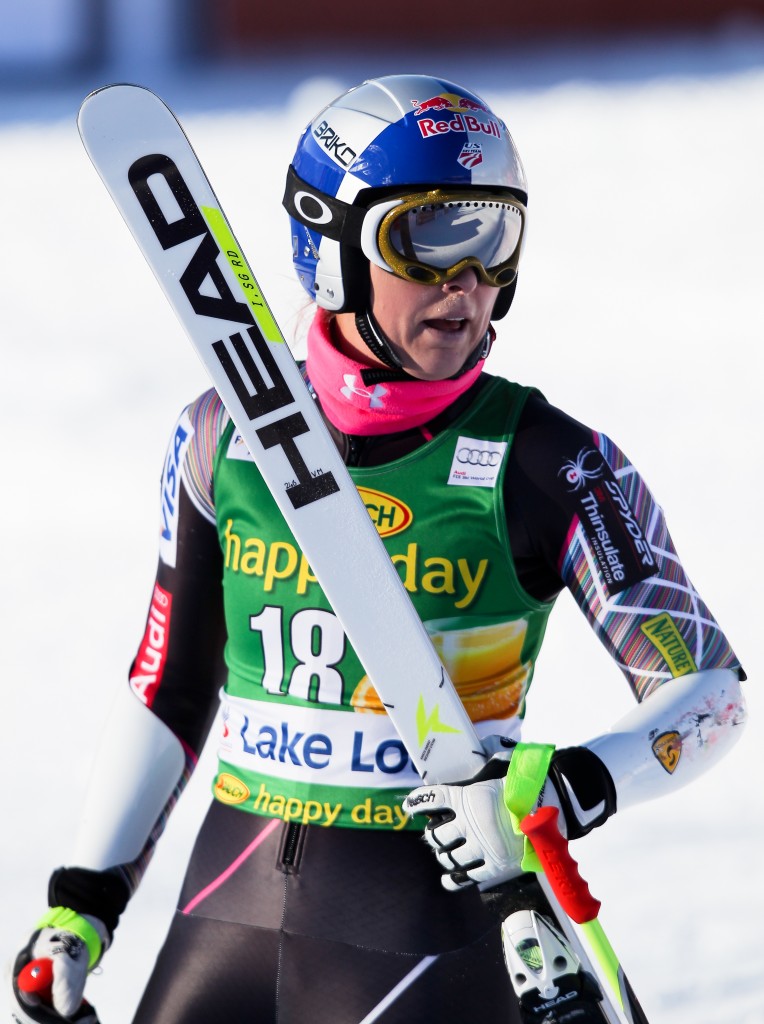 Vonn after the Lake Louise SG, where she placed fifth (GEPA/Christopher Kelemen)