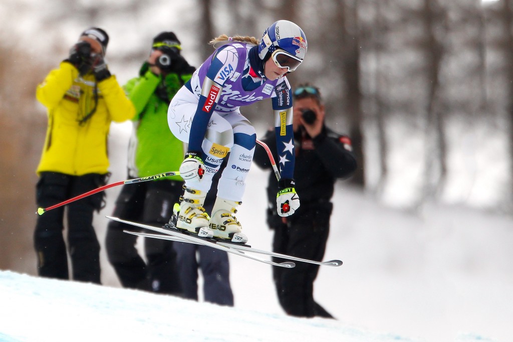 Vonn in Val d'Isere training (GEPA/Mathias Mandl)