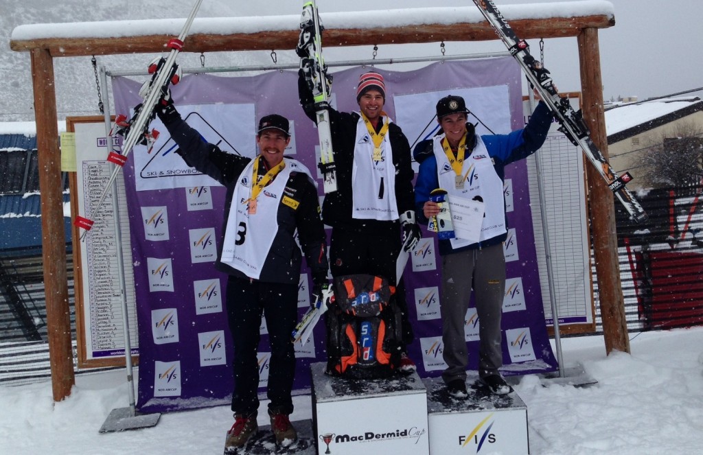 Ankeny, Cohee, and Megarry on the podium in Vail.