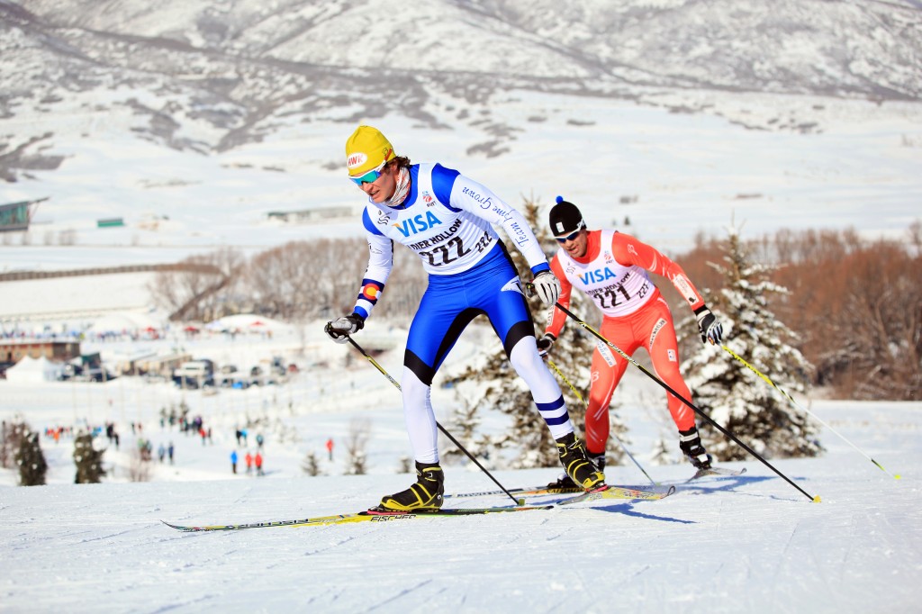Sylvan Ellefson racing in the 2013 national championships (Sarah Brunson/USST)