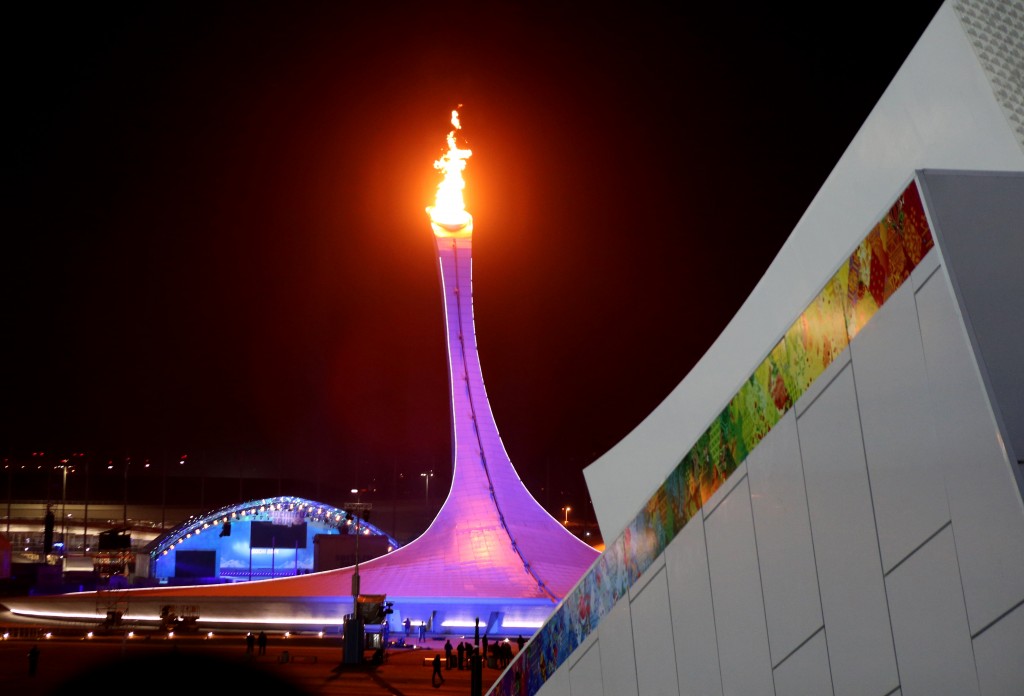 The Olympic flame in Sochi (GEPA/Andreas Pranter)