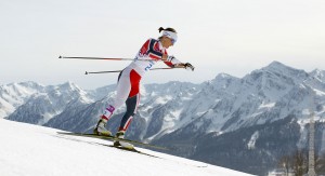 Marit Bjoergen won her third gold of the Games in the women's 30km, leading a sweep by Norway. (GEPA/Daniel Goetzhaber)