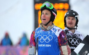 Alex Diebold, left, and Nikolai Olyunin medaled in the snowboard cross. (GEPA/Andreas Pranter)