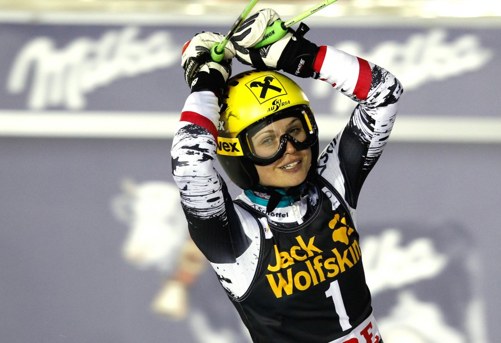 Anna Fenninger picks up her second win of the week in Are, Sweden. (GEPA)