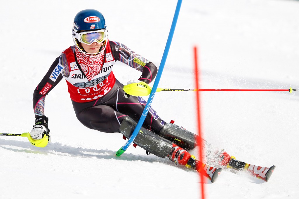 Shiffrin locks up 2014 slalom title with win in Are, Sweden.
