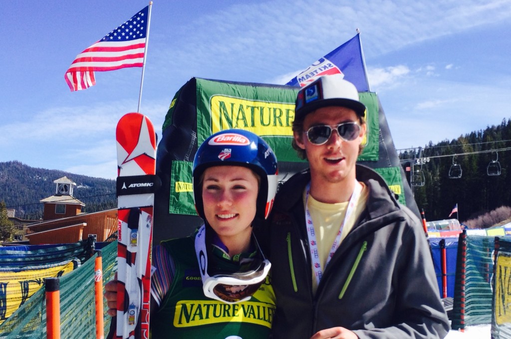 Mikaela Shiffrin with her older brother, Taylor. 
