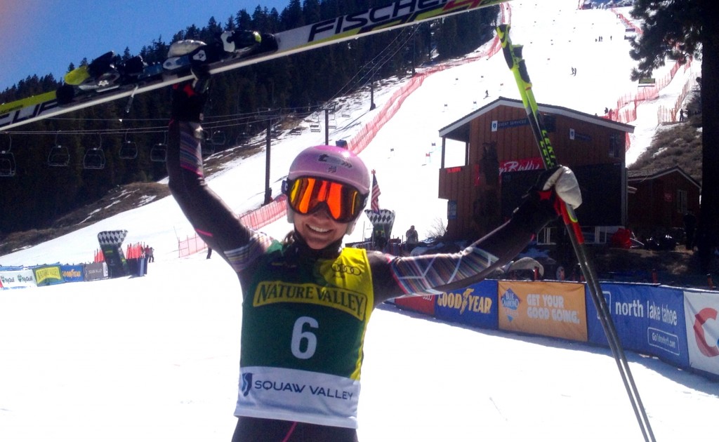 Megan McJames with the final win in Squaw Valley. USST