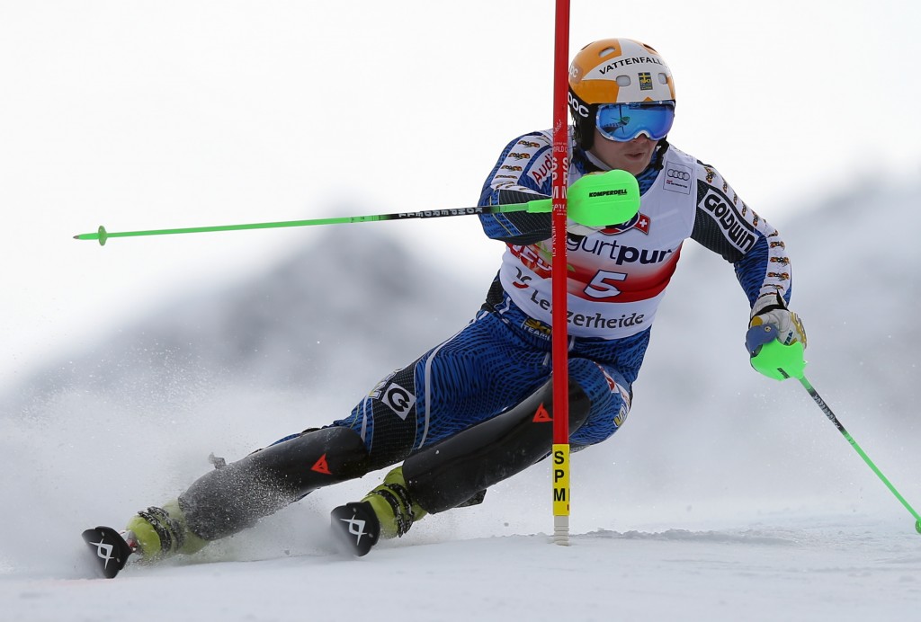 Jens Byggmark races at the 2013 World Cup Finals. GEPA/Christian Walgram