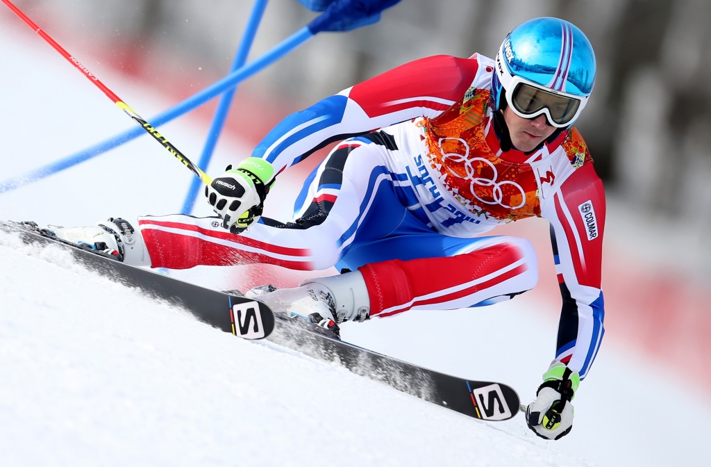 Steve Missillier on his way to Olympic silver in Sochi. GEPA/Christian Walgram