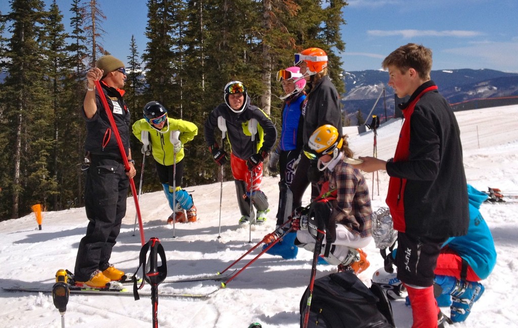 Johno McBride works with AVSC athletes during a May 3 training camp on Aspen Mountain. Walt Evans