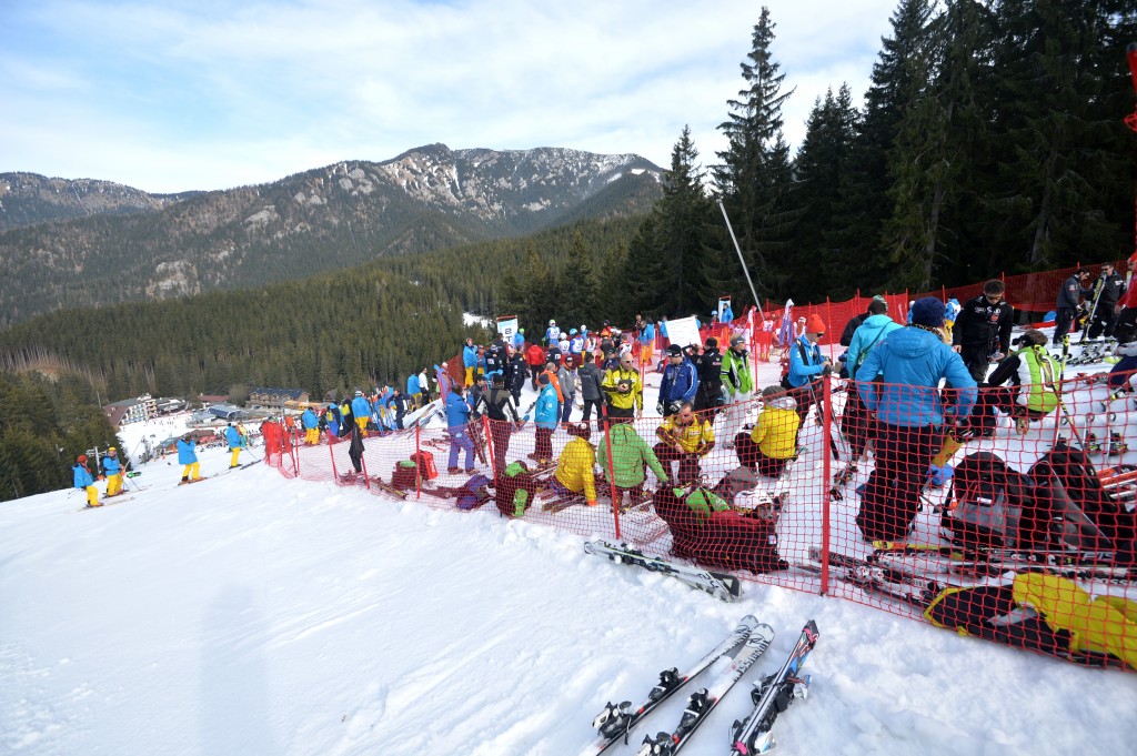 Scene at the top of 2014 FIS Alpine Junior World Championships. GEPA/Martin Hoermandinger