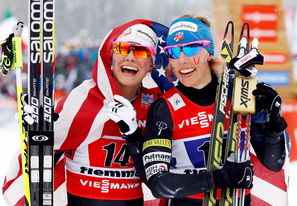 Jessie Diggins and Kikkan Randall return to the U.S. Ski Team for 2014-15. GEPA/Wolfgang Jannach