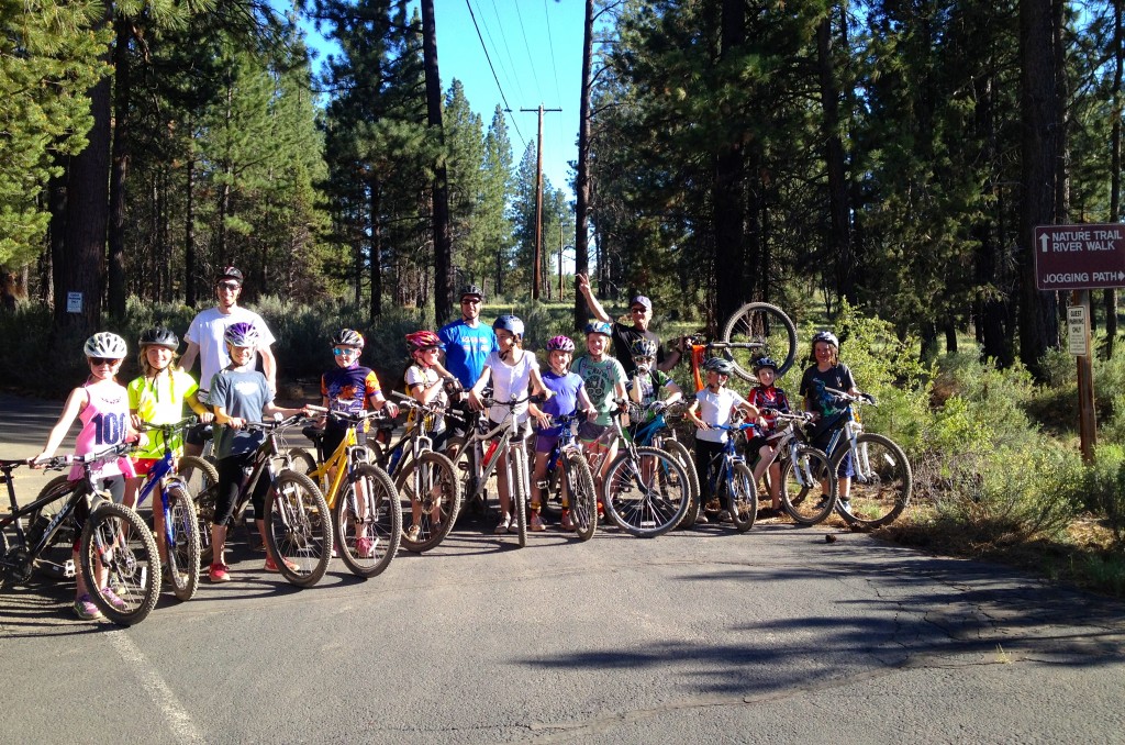 SSCV athletes prepare for an afternoon of mountain biking. 