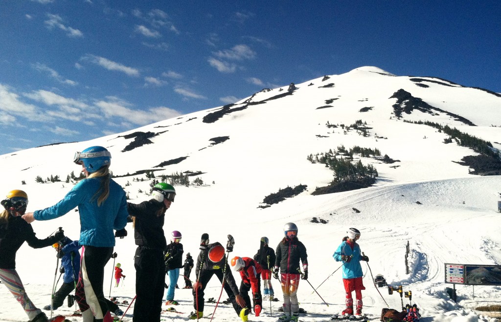 SSCV alpine athletes prepare for training at Mt. Bachelor.