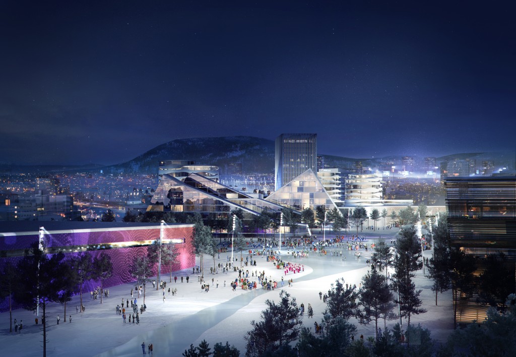 Proposed village for the Oslo 2022 bid. 