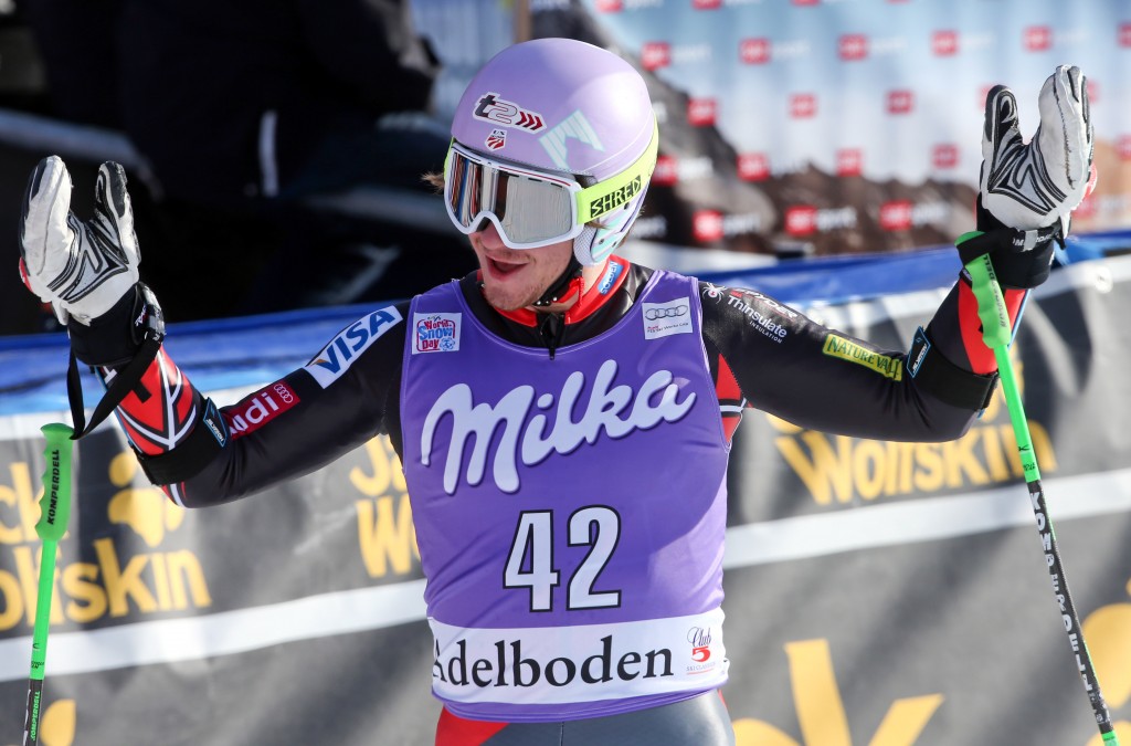 Robby Kelley qualifies for a second run in Adelboden, once again. GEPA/Mario Kneisl