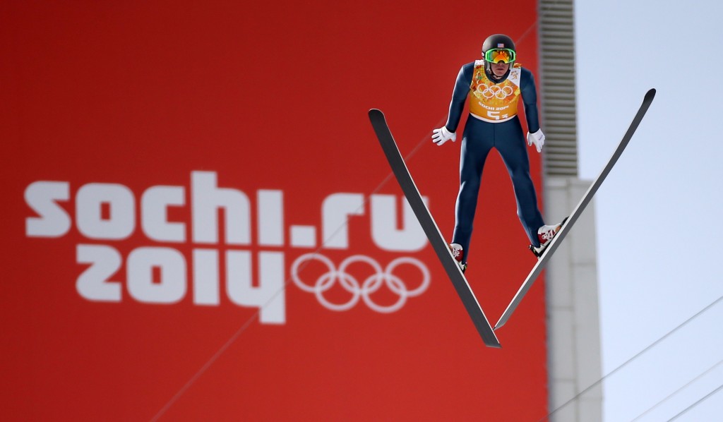 Bill Demong at the 2014 Sochi Olympic Winter Games. GEPA/Christian Walgram