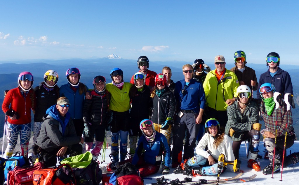 Eastern Region Mt. Hood slalom project participants and coaches. Martin Guyer