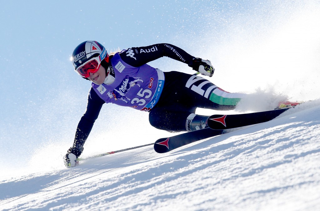 Sofia Goggia at the 2013 Soelden World Cup opener. GEPA/Andreas Pranter