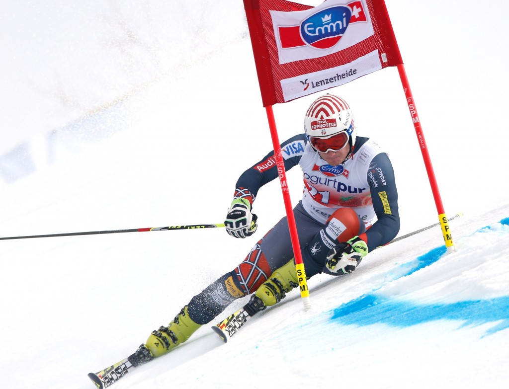 U.S. Ski Team athlete Tim Jitloff at the 2014 World Cup Finals. GEPA/Wolfgang Grebien