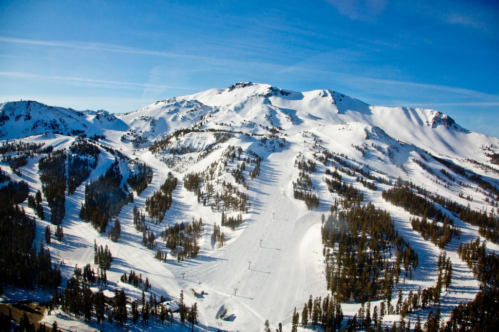Mammoth Mountain in the winter of 2014. Mammoth