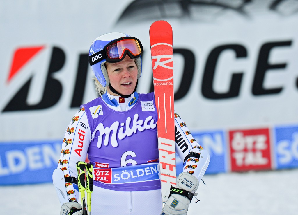 Jessica Lindell-Vikarby following the 2014 Soelden opener. GEPA