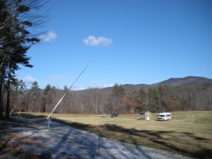 Snowmaking on the Nordic trails.