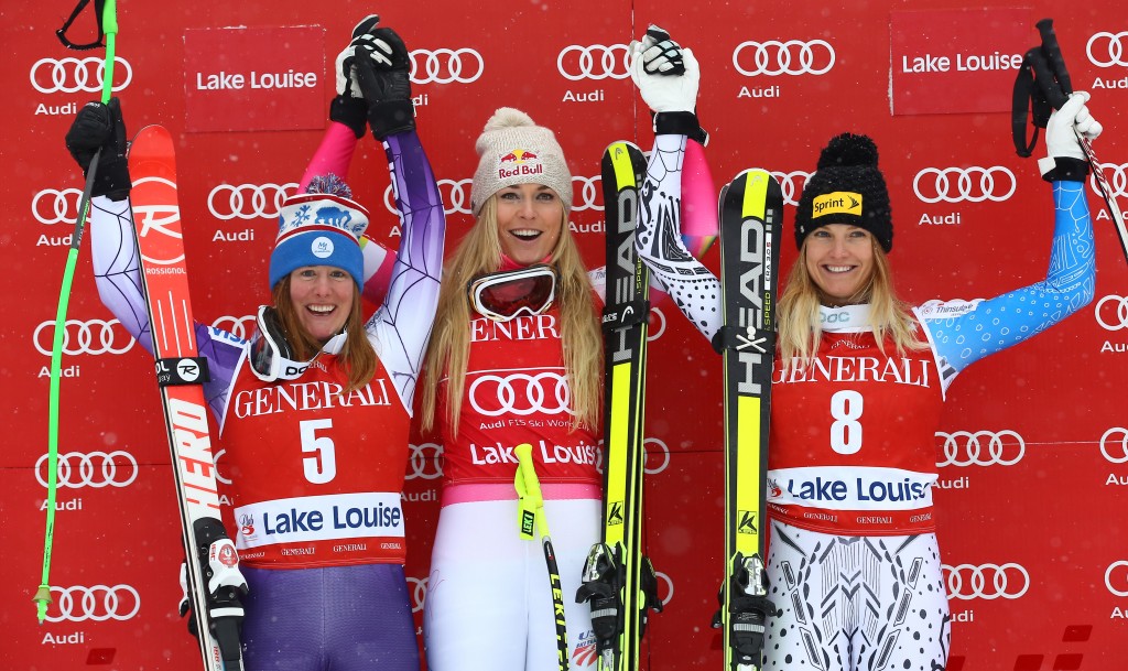 First-ever American podium sweep on the FIS World Cup tour. GEPA