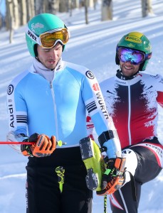 Neureuther and Schoerghofer together at Vail. GEPA